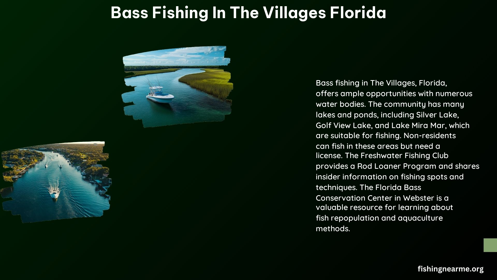 Bass Fishing in the Villages Florida