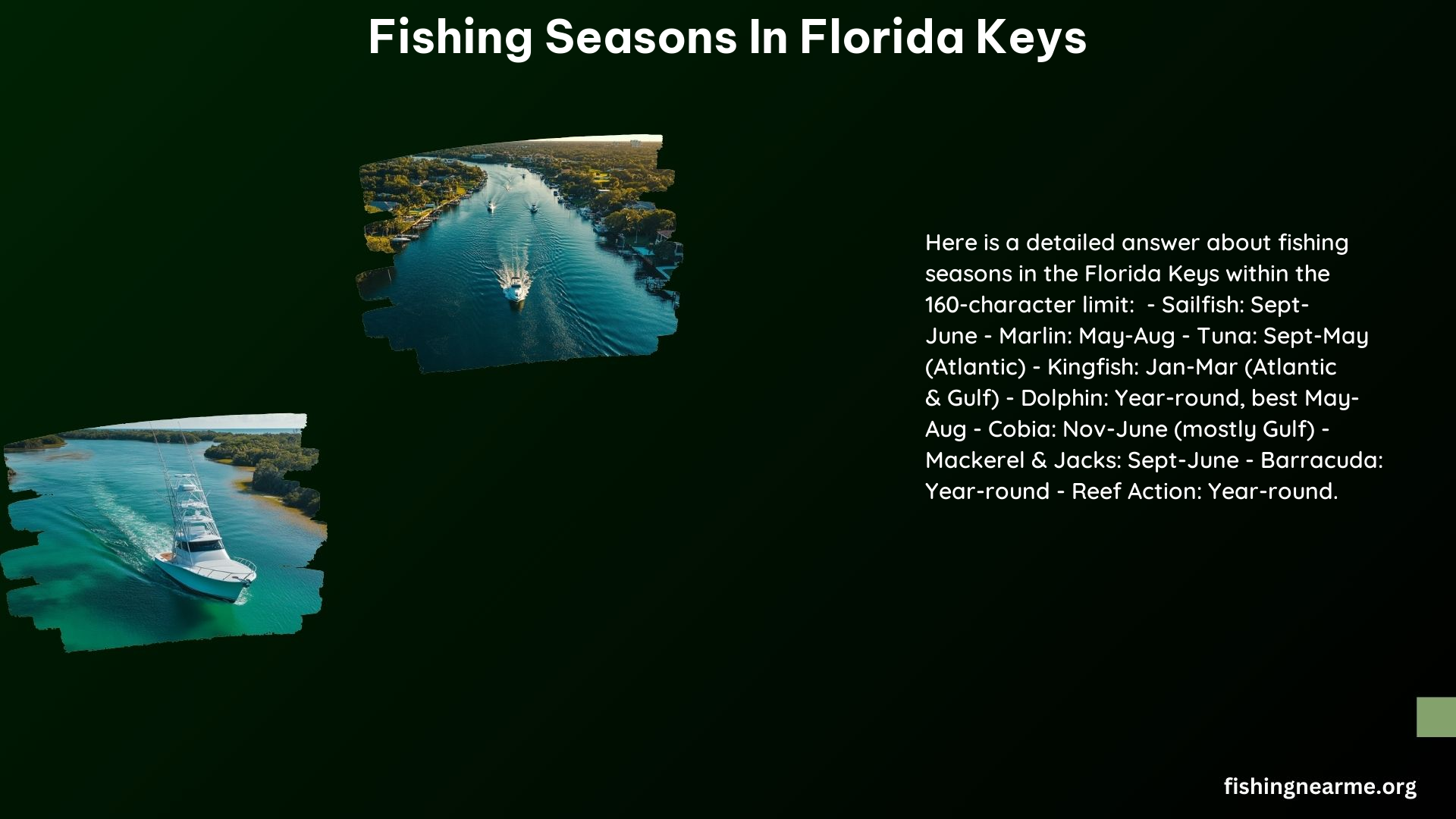 Fishing Seasons in Florida Keys