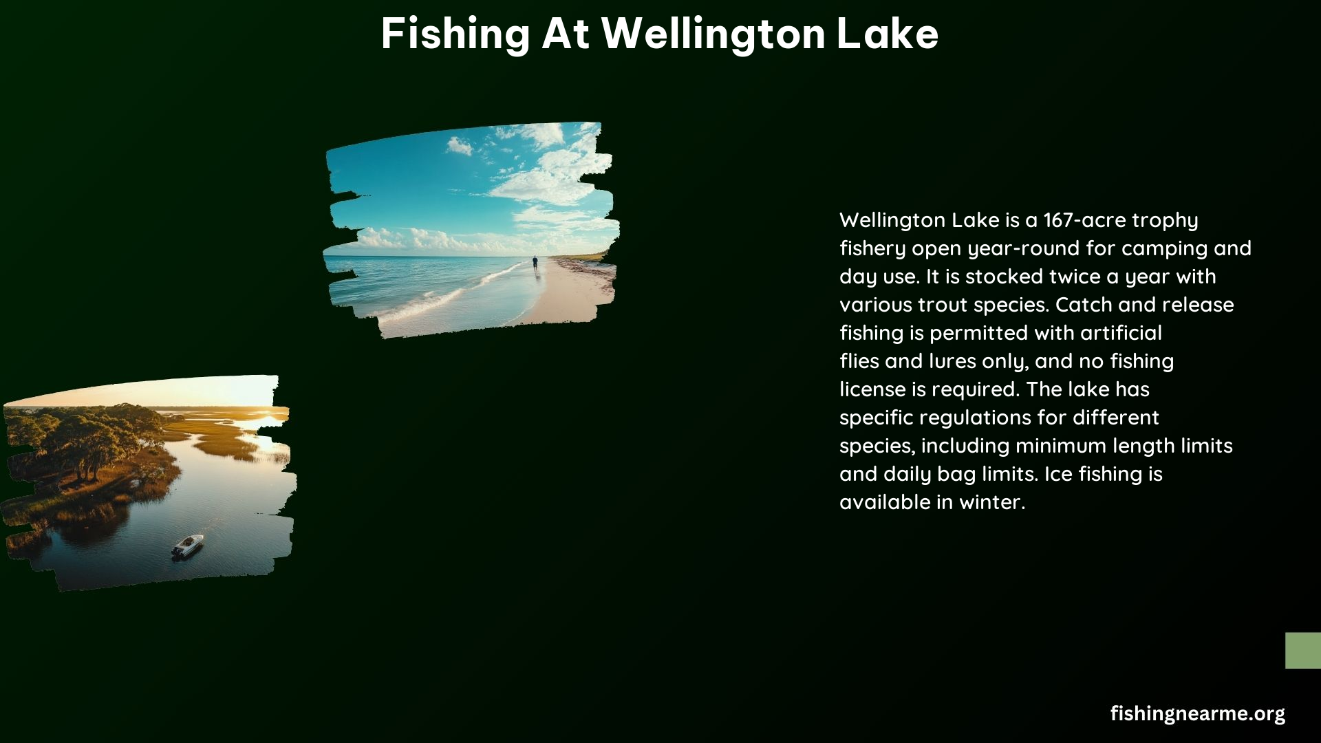 Fishing at Wellington Lake