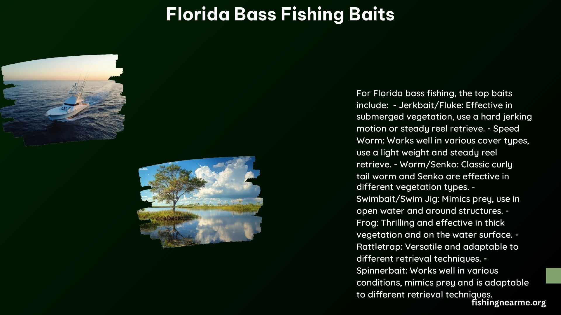 Florida Bass Fishing Baits