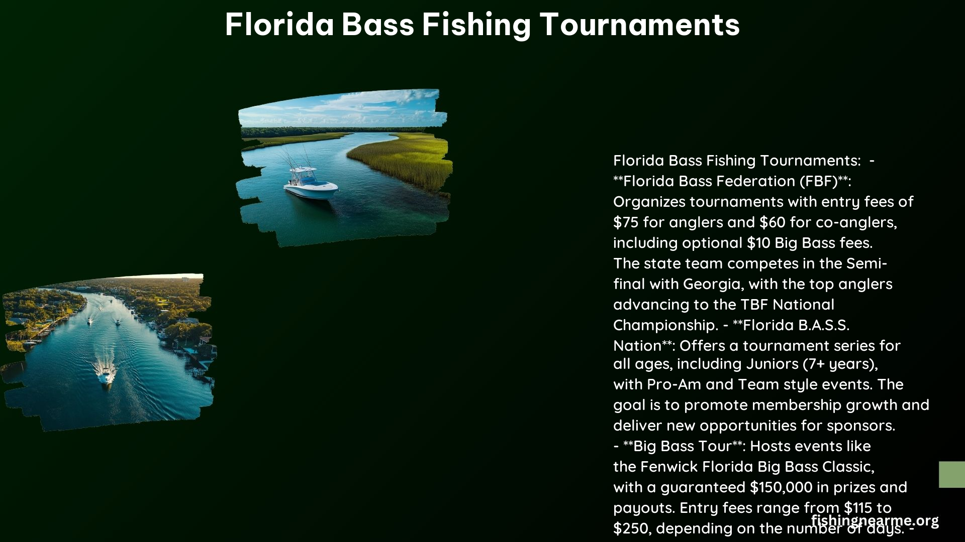 Florida Bass Fishing Tournaments