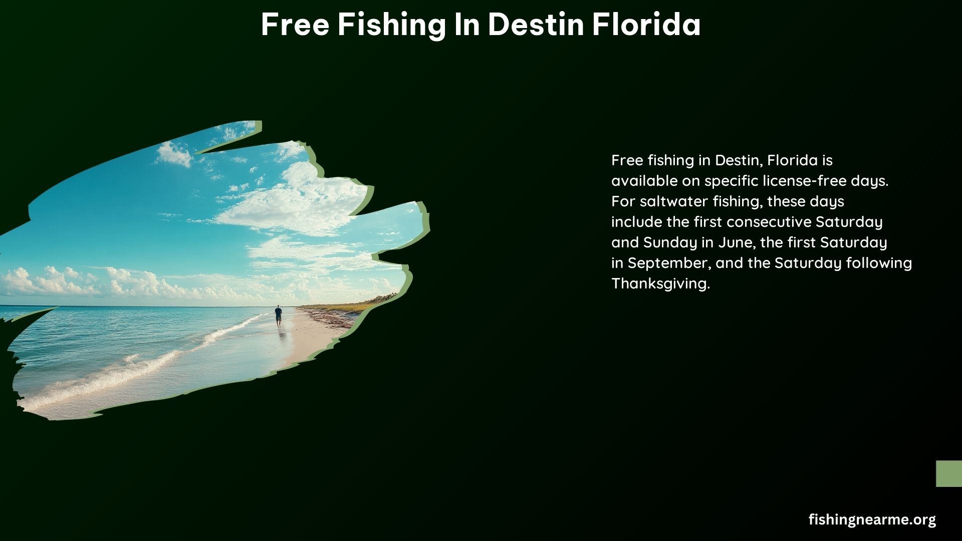 Free Fishing in Destin Florida