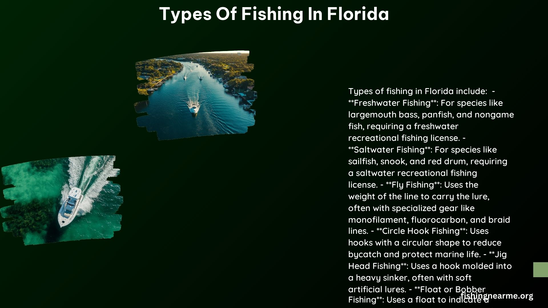 Types of Fishing in Florida